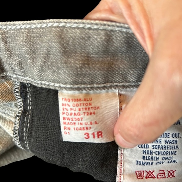 AG Adriano Goldschmied The Casablanca Gray Denim Jeans Women’s Size 31 - Picture 6 of 7